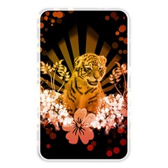 Cute Little Tiger With Flowers Memory Card Reader by FantasyWorld7