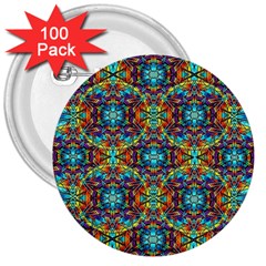 Pattern-16 3  Buttons (100 Pack)  by ArtworkByPatrick