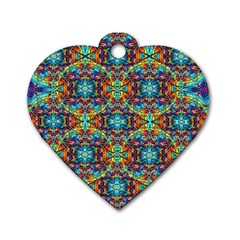 Pattern-16 Dog Tag Heart (two Sides) by ArtworkByPatrick