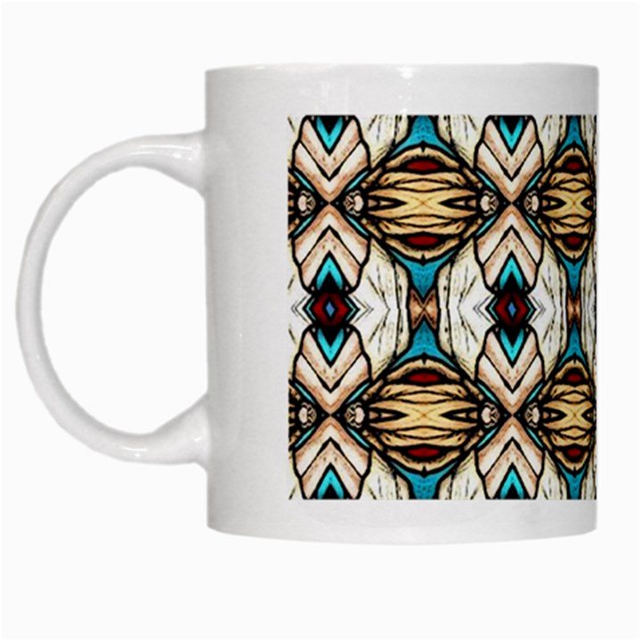 Pattern-17 White Mugs