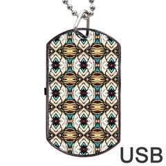 Pattern-17 Dog Tag Usb Flash (one Side) by ArtworkByPatrick