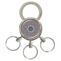 Summer Bloom In Floral Spring Time 3-ring Key Chains by pepitasart