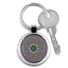 Summer Bloom In Floral Spring Time Key Chains (round)  by pepitasart