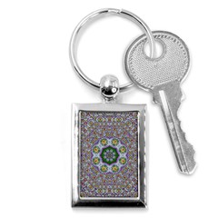 Summer Bloom In Floral Spring Time Key Chains (rectangle)  by pepitasart