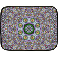 Summer Bloom In Floral Spring Time Double Sided Fleece Blanket (mini)  by pepitasart