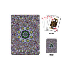 Summer Bloom In Floral Spring Time Playing Cards (mini)  by pepitasart