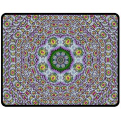 Summer Bloom In Floral Spring Time Double Sided Fleece Blanket (medium)  by pepitasart