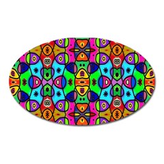 Artwork By Patrick-pattern-18 Oval Magnet by ArtworkByPatrick