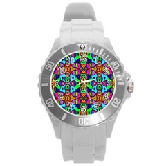 Artwork By Patrick-pattern-18 Round Plastic Sport Watch (l) by ArtworkByPatrick