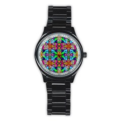 Artwork By Patrick-pattern-18 Stainless Steel Round Watch by ArtworkByPatrick