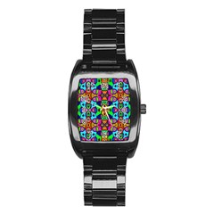 Artwork By Patrick-pattern-18 Stainless Steel Barrel Watch by ArtworkByPatrick