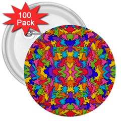 Artwork By Patrick-pattern-19 3  Buttons (100 Pack)  by ArtworkByPatrick