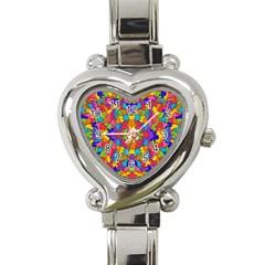 Artwork By Patrick-pattern-19 Heart Italian Charm Watch by ArtworkByPatrick