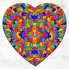 Artwork By Patrick-pattern-19 Jigsaw Puzzle (heart) by ArtworkByPatrick