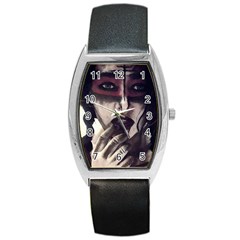 Femininely Badass Barrel Style Metal Watch by sirenstore