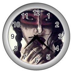 Femininely Badass Wall Clocks (silver)  by sirenstore