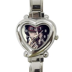 Femininely Badass Heart Italian Charm Watch by sirenstore