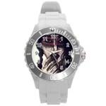 Femininely Badass Round Plastic Sport Watch (L) Front