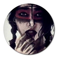 Femininely Badass Round Mousepads by sirenstore