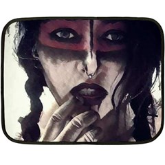 Femininely Badass Fleece Blanket (mini) by sirenstore