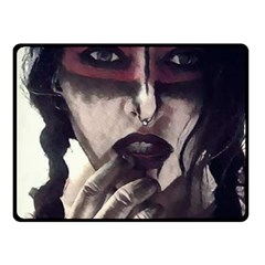 Femininely Badass Fleece Blanket (small) by sirenstore