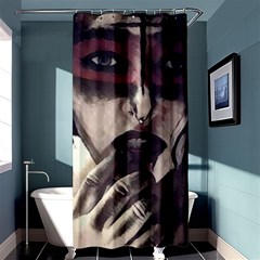 Femininely Badass Shower Curtain 36  X 72  (stall)  by sirenstore