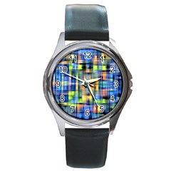 Pattern-20 Round Metal Watch by ArtworkByPatrick