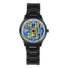 Pattern-20 Stainless Steel Round Watch by ArtworkByPatrick