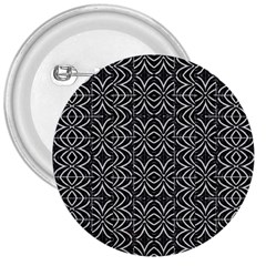 Black And White Tribal Print 3  Buttons by dflcprints