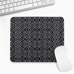 Black And White Tribal Print Large Mousepads by dflcprints