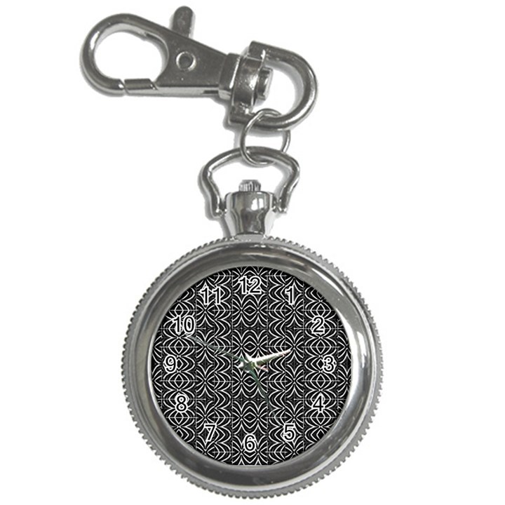 Black And White Tribal Print Key Chain Watches