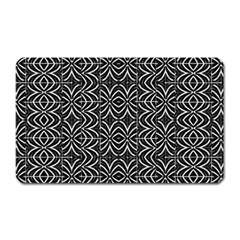 Black And White Tribal Print Magnet (rectangular) by dflcprints