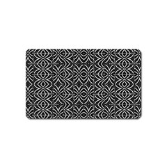 Black And White Tribal Print Magnet (name Card) by dflcprints