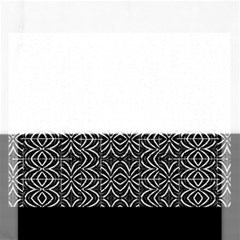 Black And White Tribal Print Rectangular Jigsaw Puzzl by dflcprints