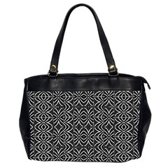 Black And White Tribal Print Office Handbags (2 Sides)  by dflcprints