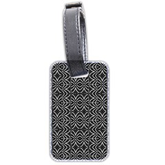 Black And White Tribal Print Luggage Tags (two Sides) by dflcprints