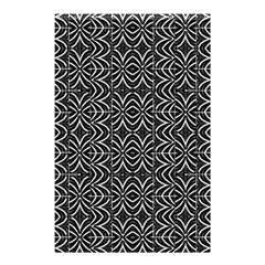 Black And White Tribal Print Shower Curtain 48  X 72  (small)  by dflcprints