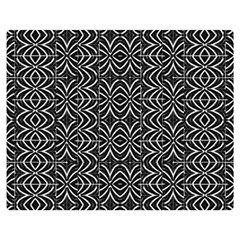 Black And White Tribal Print Double Sided Flano Blanket (medium)  by dflcprints