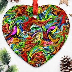 P 867 Heart Ornament (two Sides) by ArtworkByPatrick