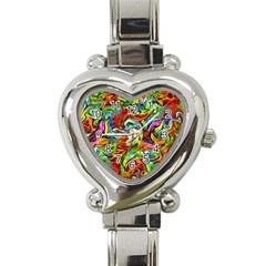 Pattern-21 Heart Italian Charm Watch by ArtworkByPatrick