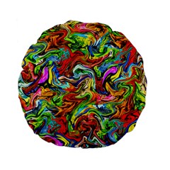 Pattern-21 Standard 15  Premium Flano Round Cushions by ArtworkByPatrick