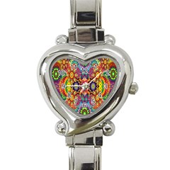 Artwork By Patrick-pattern-22 Heart Italian Charm Watch by ArtworkByPatrick