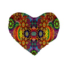 Artwork By Patrick-pattern-22 Standard 16  Premium Heart Shape Cushions by ArtworkByPatrick