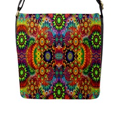 Artwork By Patrick-pattern-22 Flap Messenger Bag (l)  by ArtworkByPatrick