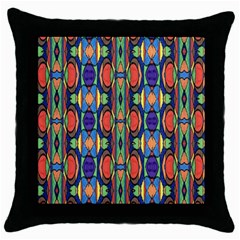 Pattern-26 Throw Pillow Case (Black)