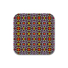 Pattern-28 Rubber Square Coaster (4 Pack)  by ArtworkByPatrick