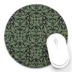 Camouflage Ornate Pattern Round Mousepads by dflcprints