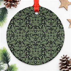 Camouflage Ornate Pattern Ornament (round) by dflcprints