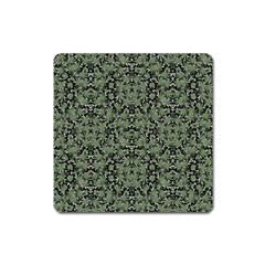 Camouflage Ornate Pattern Square Magnet by dflcprints