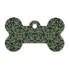 Camouflage Ornate Pattern Dog Tag Bone (one Side) by dflcprints